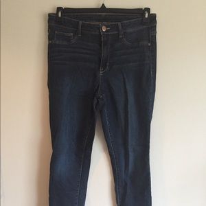 Dark denim skinny jeans